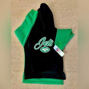 NWT NFL New York Jets Hoodie Sweatshirt Girls 6/6x